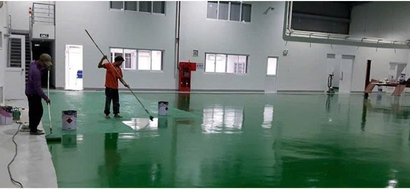 sơn phủ lớp sơn epoxy sàn